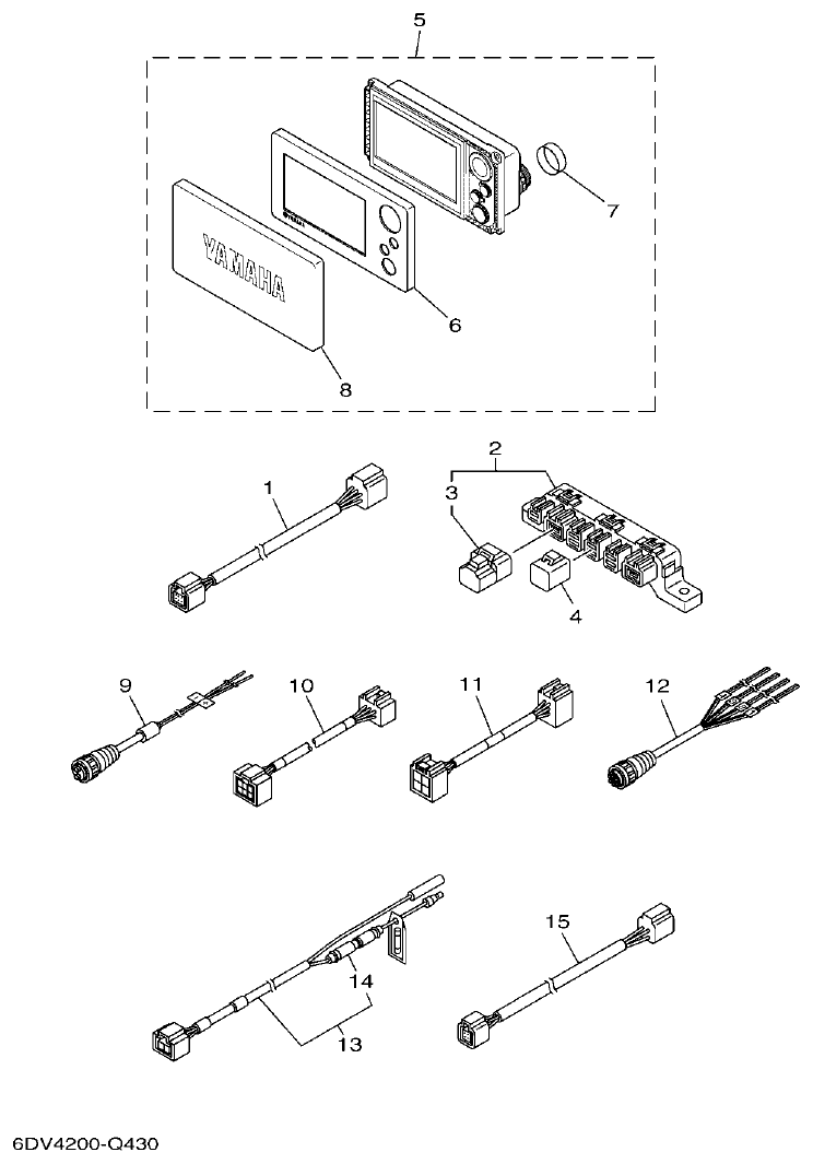 Yamaha F350AET, FL350AET OPTIONAL PARTS 1 parts diagram